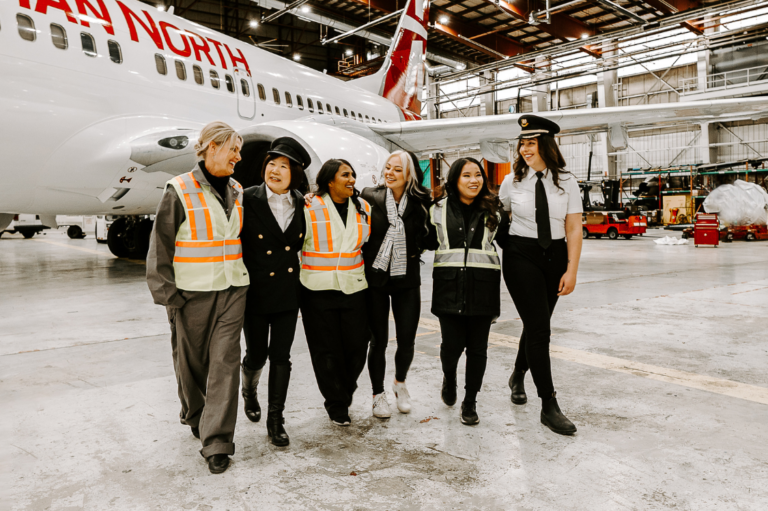 Women in aviation pursuing diverse careers, highlighting gender diversity and addressing workforce shortages in the aviation industry.